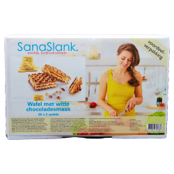 Xxl wafel met witte chocoladesmaak