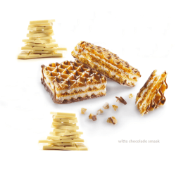 Xxl wafel met witte chocoladesmaak