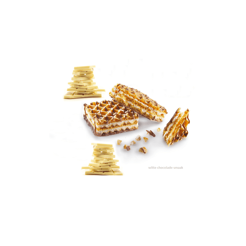 Xxl wafel met witte chocoladesmaak