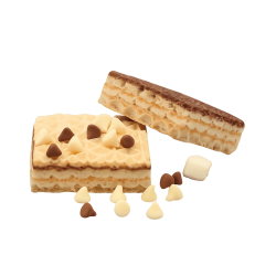 Wafel met witte chocoladesmaak (4 zakjes)
