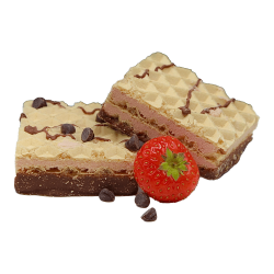 Wafel met aardbeiensmaak (4 zakjes)