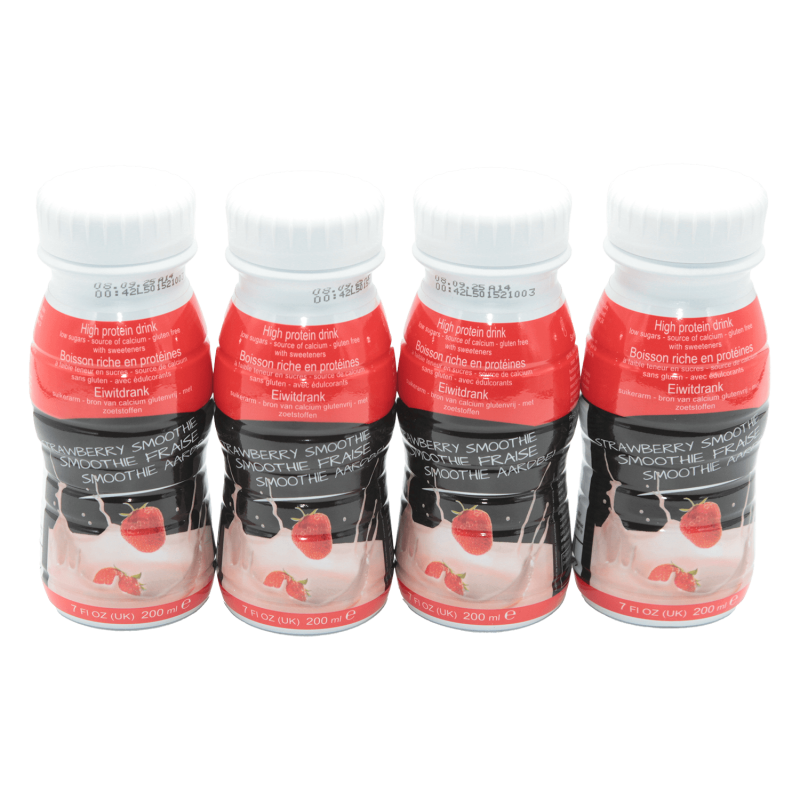 Smoothie met aardbeiensmaak (4 flesjes)