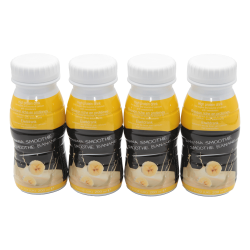 Koude drank: smoothie met bananensmaak (4 flesjes)