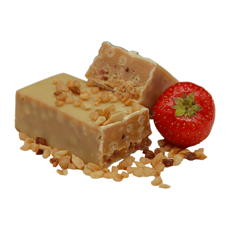 Proteïnereep crunchy met aardbeiensmaak low carb (7 stuks)