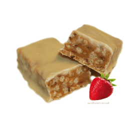 Proteïnereep crunchy met aardbeiensmaak low carb (7 stuks)