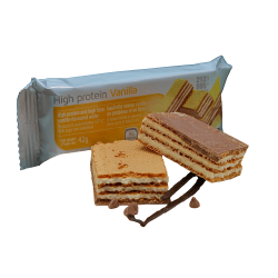 Eiwitrijke pennywafels met vanillesmaak (4 zakjes)