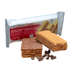 Eiwitrijke pennywafels met chocoladesmaak (4 zakjes)