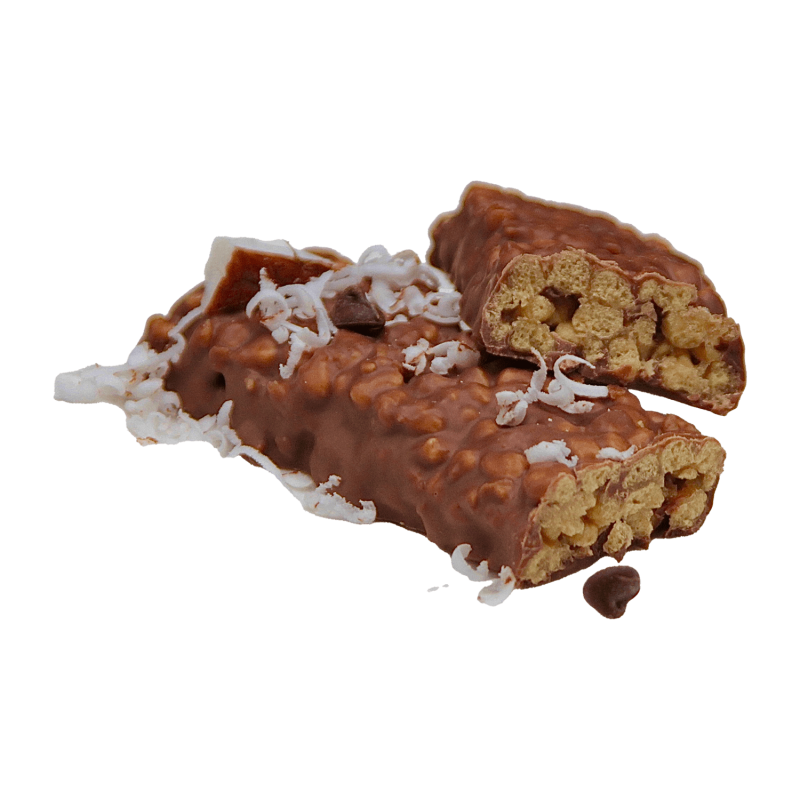 Reep crunch met melkchocolade-kokossmaak (7 stuks)