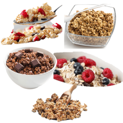 Muesli assortiment (4 zakjes)