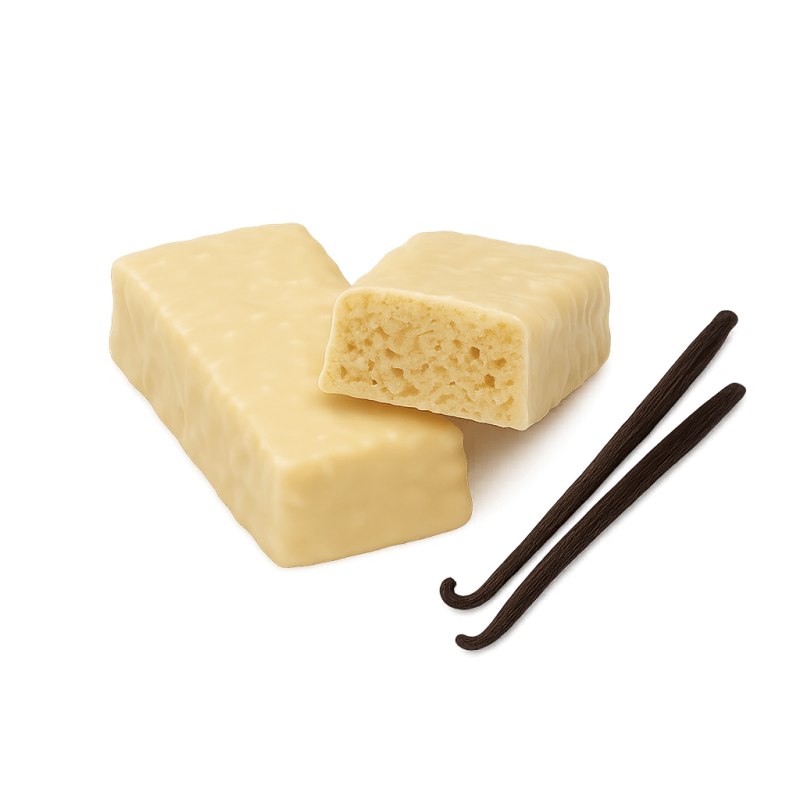 Fluffy vanille crisp – 15 g eiwit per reep