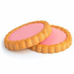 Biscuit met zachte aardbei/vanille vulling ultra low carb (4 zakjes)